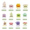 Non-Toxic Carden Toys Potted Succulent Cactus Mini Building Blocks Children Toys Flowers Blocks Thanksgiving Gifts