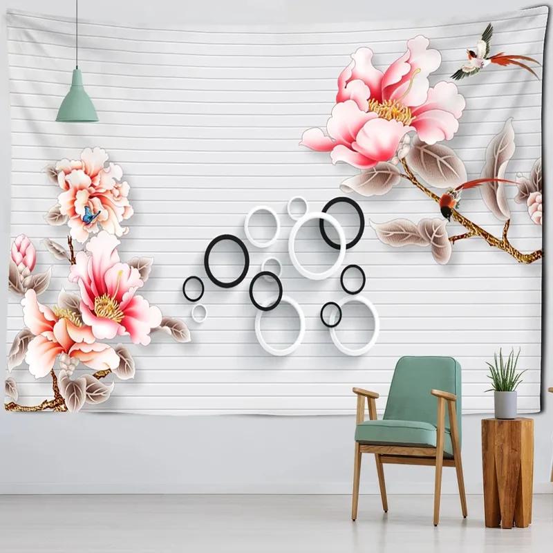 

Главная Настенное украшение Гобелен Цветы и птицы Картина Фреска Подвесная ткань Офис Гостиная Гобелен 100x75cm