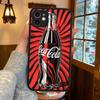 C-CocaS-Fashion Cola Silicone Matte Phone Case For Iphone 13 14 15 16 Pro Max 11 12 X Xs Max Soft Cover