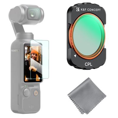 Concept CPL-Filter, Polarisationsfilter, Linsenfilter für DJI OSMO Pocket 3, magnetisch, abnehmbar, bequeme Installation, AGC-optisches Glas, 28-lagiger Nano