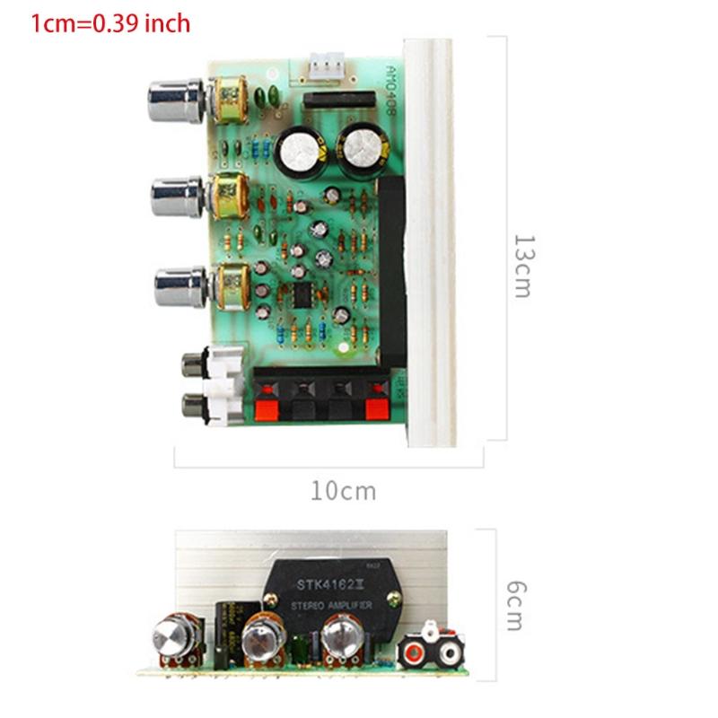 50W+50W STK4132 Amplifier Board DX-0408 2.0 Channel Double High-Power DIY Amplifier Board Module Kit