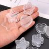 20 pcs/set of three transparent plastic jewelry bead storage boxes, small bottom container cans, cosmetics and nail art stora