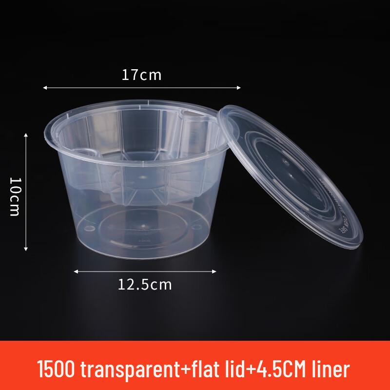 Shi Xun Disposable Double-Layer Soup Noodle Takeout Containers