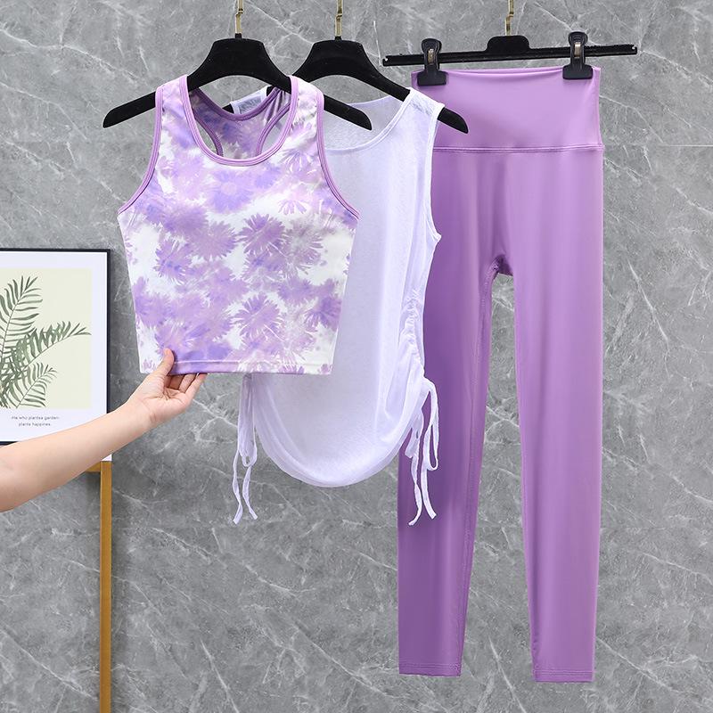 2025 Euro-American High-Intensity Shockproof Yoga & Sports Vest Pilates Set