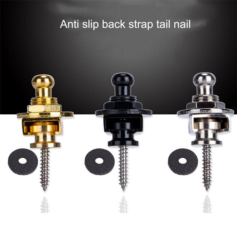 Verrou de sangle de guitare Metal Picots de sangle de basse Anti-chute Verrous de sangle de guitare