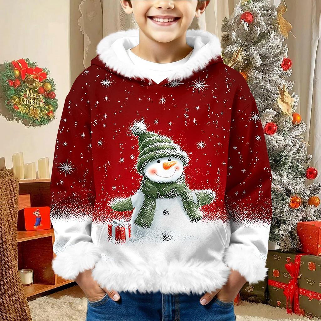 Children's Sweatshirt Girls Boys Long Sleeve Lightweight Casual Hoodie Loose Comfortable  Sweatshirt