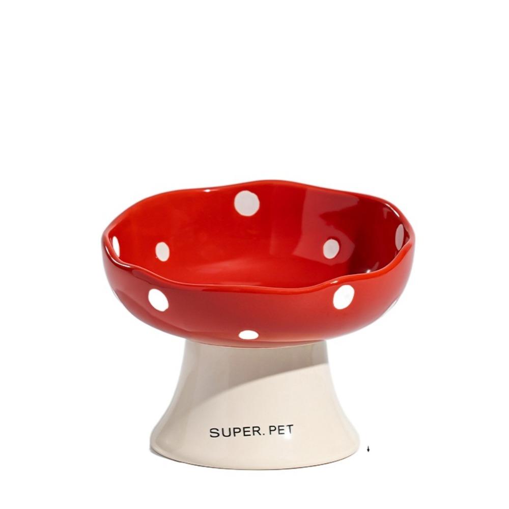 

Милая миска для кошек в виде гриба, креативная миска для корма для собак, миска для домашних животных с высокой ножкой, для котят и щенков Style 2