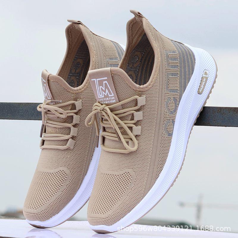 

Мужская обувь, летняя дышащая сетчатая обувь 2024 года, новая мужская сетчатая обувь с мягкой подошвой, дезодорирующая, повседневная спортивная обувь 39