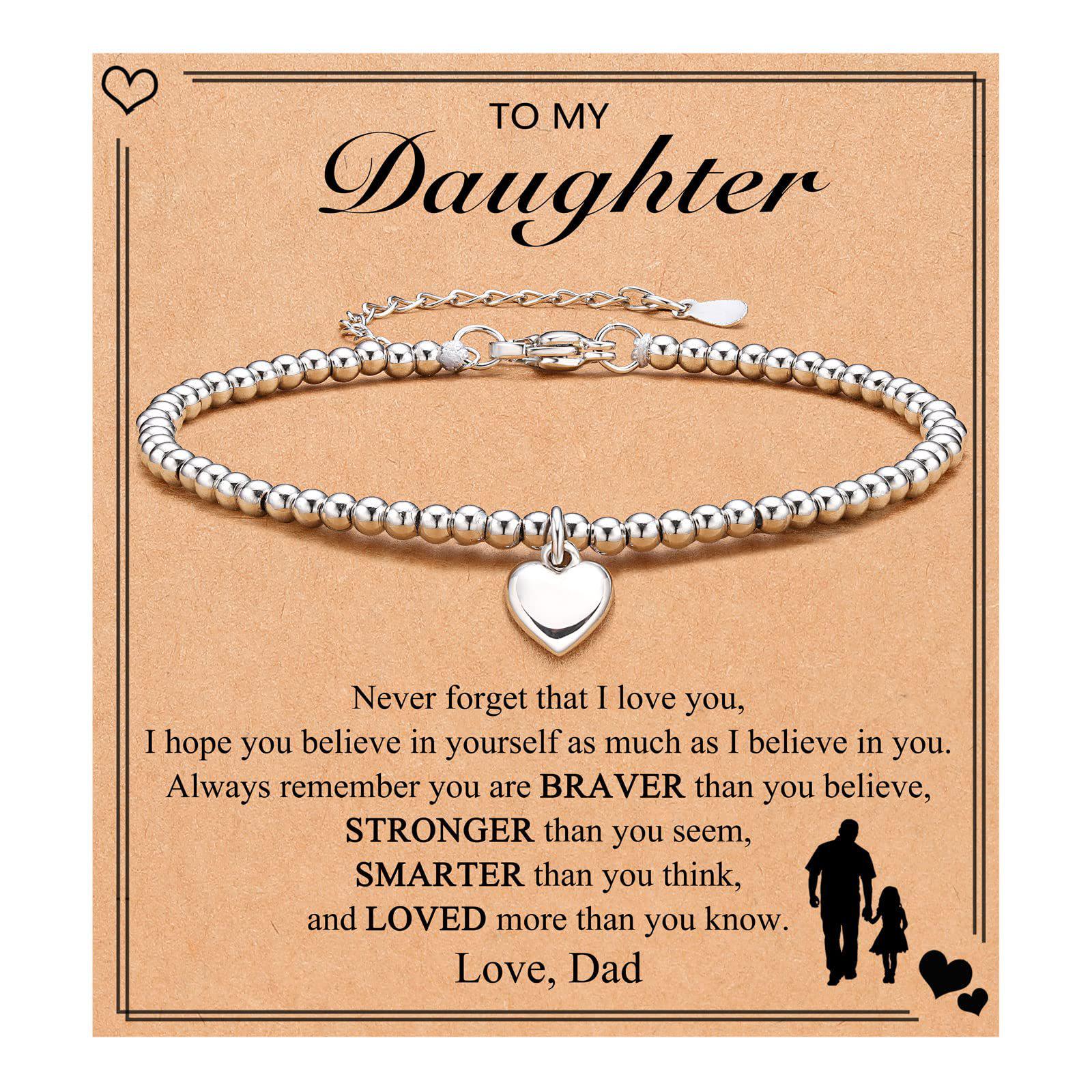 

New Women s Heart Pearl Stainless Steel Bracelet - Birthday Gift with Gift Card