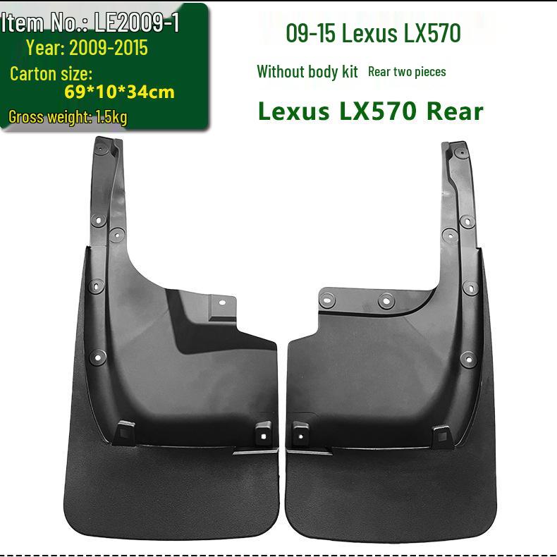 Compatible Lexus LX570 Rear Tire Mudguard (09-22 Models)