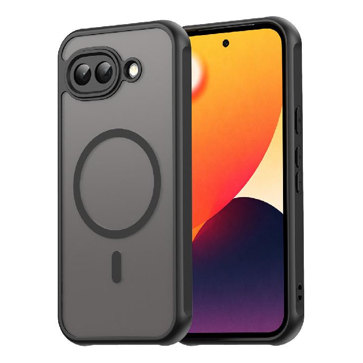 Phone Case For Google Pixel 10a,strong Magnetic Shockproof Hybrid Phone Cover For Google Pixel 10a чёрный