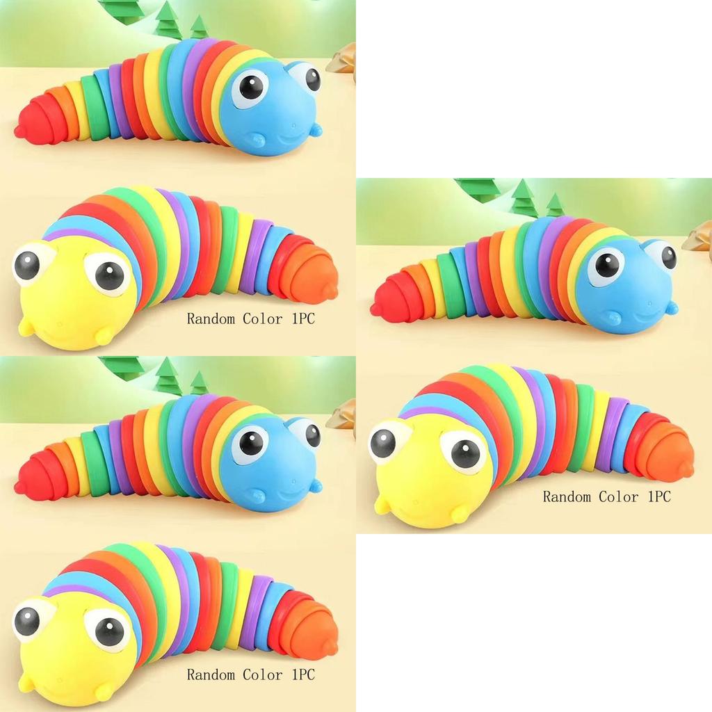 Colorful 3d Finger Slug Caterpillar Sensory Toy For Stress Relief And Anxiety Reduction