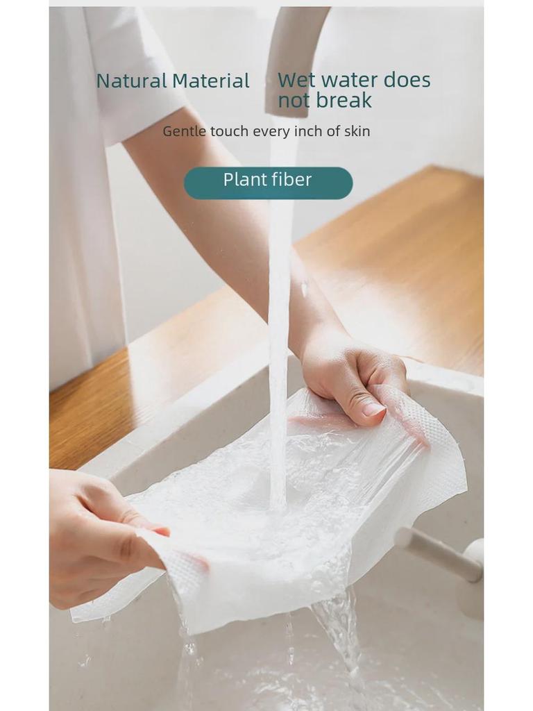 XL Disposable Pure Cotton Face Cleansing Towels - Thickened, Soft, Salon-Quality