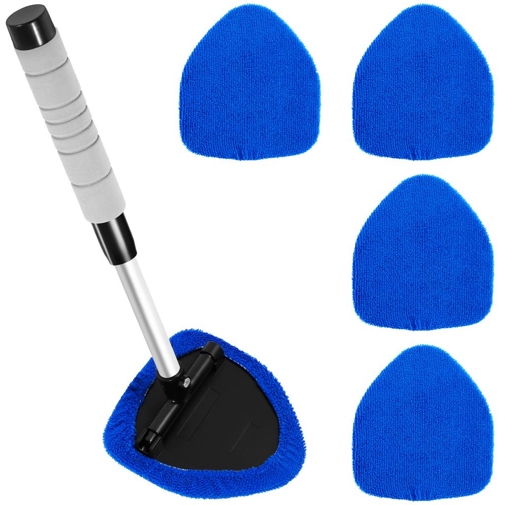 Car Windshield Water Scraping Telescopic Car Glass Car Window Wiper Auto Cleaning Tools Window Cleaning Brush Cleaning Cloth