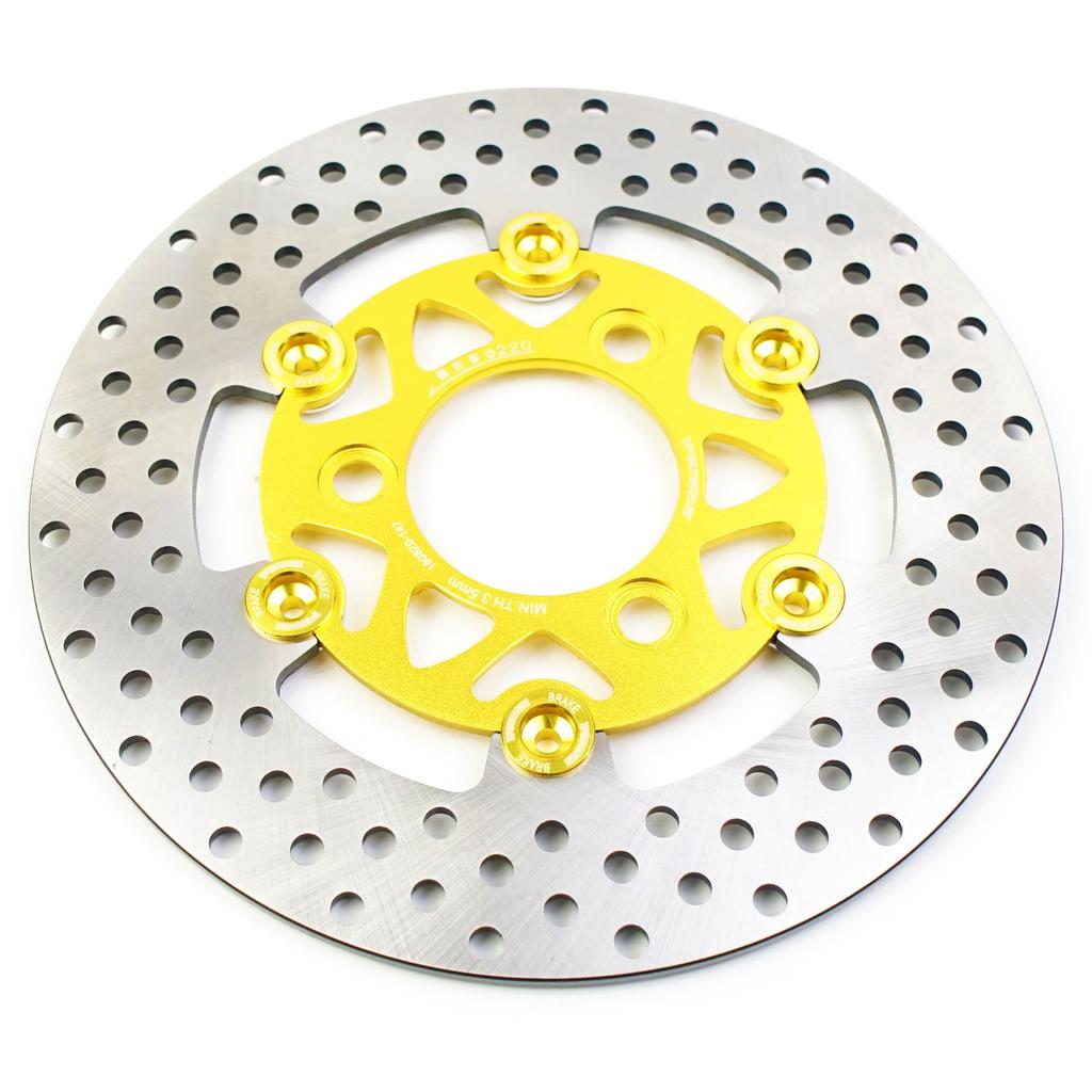 Universal RPM 220mm Motorcycle Brake Disc Rotor Floating Disk Floating Pitching for Street Bike Pedal Bike Pitbike Honda Yahama