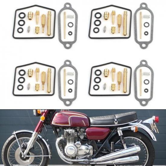 4 Sets Carburetor Repair Kit Carb Rebuild For CB350F Four - 1972-1974