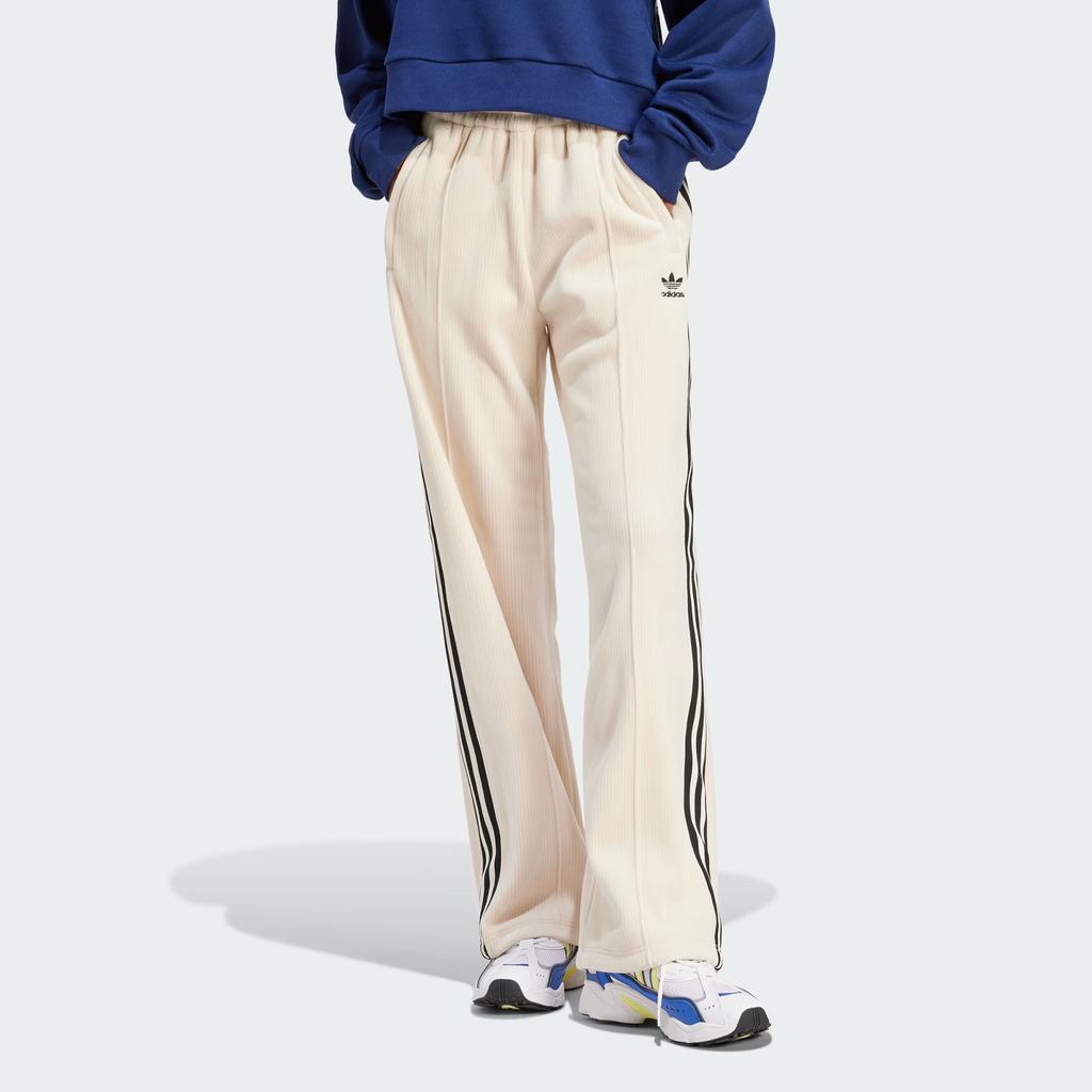 Adidas Originals Premium Beckenbauer Luxe Track Pants With Three Stripes And Elastic Waist Women Bottoms Wonder-White IY2911