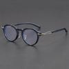 KAMMPT Vintage Round Optical Frames Men Blue Light Blocking Glasses Trendy Retro Stylish Luxury Eyewear