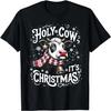 Holy Cow It's Christmas Funny Cow Lover Farm Animal Costume T-Shirt