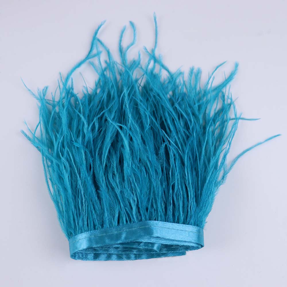 Feather 6-18CM Natural White Black Ostrich Feathers Trim for Wedding Dress Clothing Accessories Party Decoration Plume Fringe