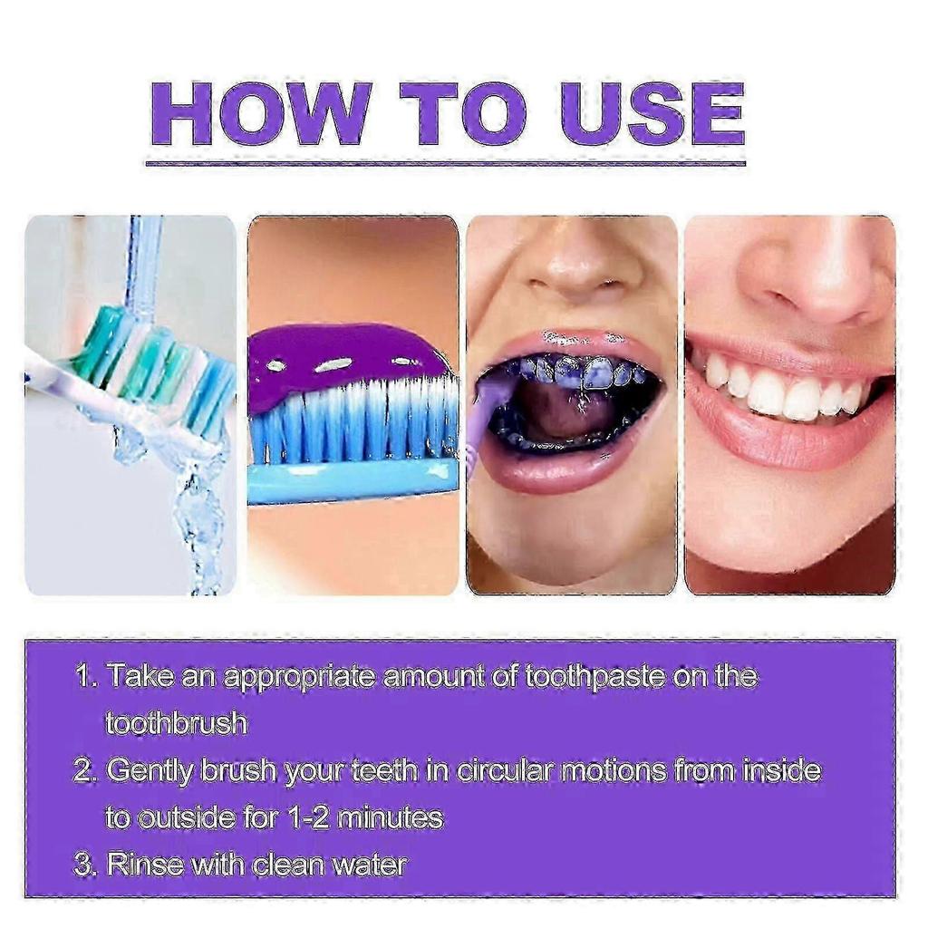 V34 Colour Corrector Toothpaste, Whitening Teeth Clean Stains And Bad Breath Beautiful Teeth Toothpaste