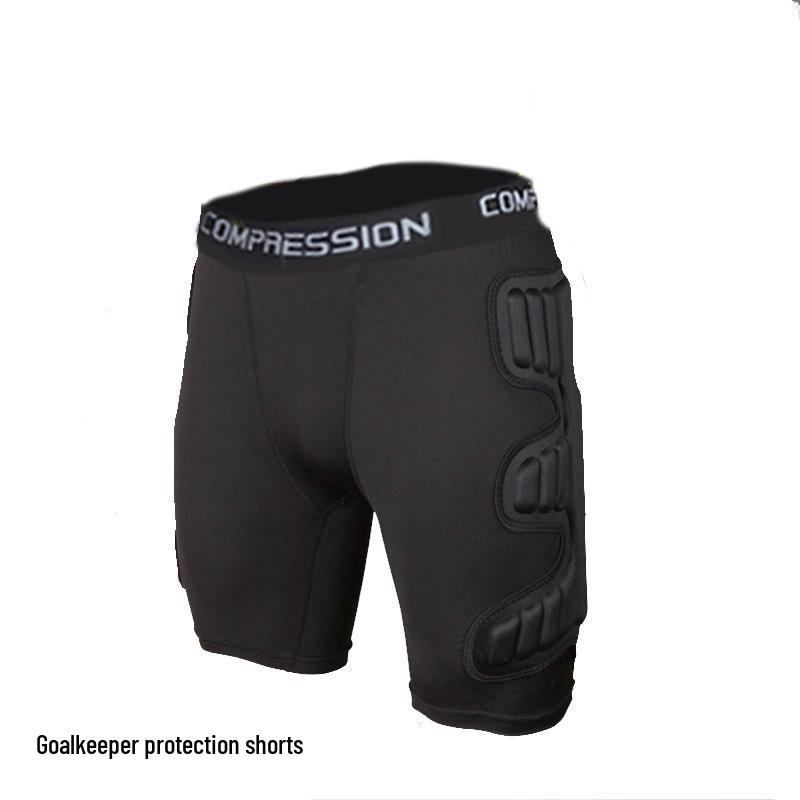 Thick Long Sleeve Goalkeeper Jersey Set with Knee Pads, Elbow Pads, and Helmet Armor