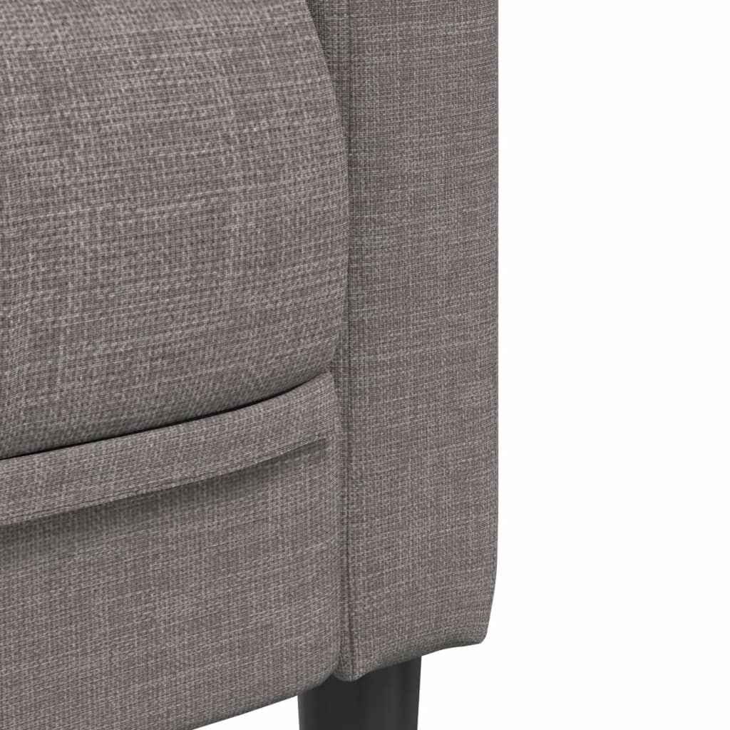 2 Seater Sofa in Taupe Fabric