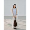 French Pleated Lace Vest Summer New Round Neck Button-down Sleeveless Top
