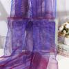 BENECREAT 3.28 Yards Two Tone Organza Fabric, 59.8 Inch Lightweight Sheer Iridescent Royal Blue with Red Holographic Gauze Voile Fabric for Wedding