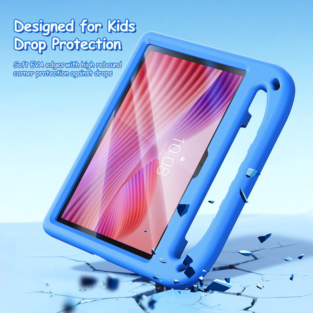 Pro Lenovo Tab 10.1 (2025)/Lenovo Tab K10 (2. gen) Pouzdro na tablet se stojánkem DUX DUCIS Puff Series EVA Dětský nárazuvzdorný kryt