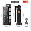 Multifunctional G51 Work Light Portable Led Rechargeable Light Waterproof Camping Light Magnet Flashlight With Built-in Battery