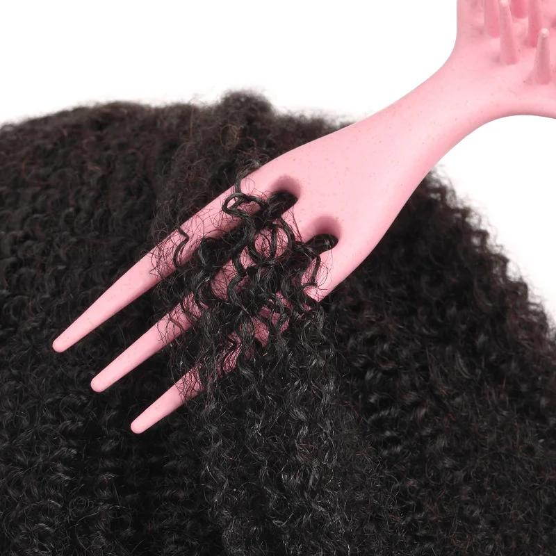 Curly Hair Brush Gentle Detangling Hairbrush Scalp Massage 3-in-1 Multifunction Curl Comb Defining Curly Hair Styling Tools