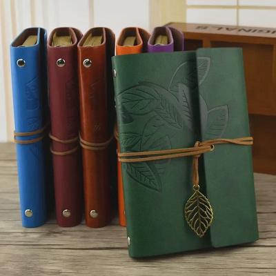 Retro Palaidas Lapas Kelioninis Užrašų Knygelė - Nuimamas Dienoraštis