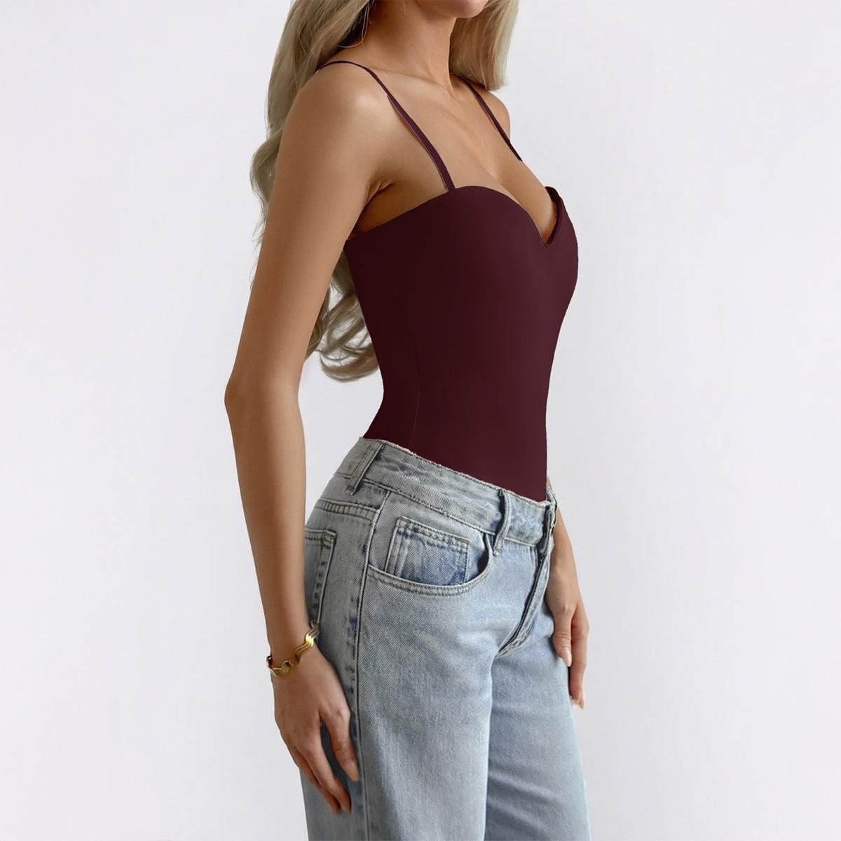 Di Yun Y2K Strapless Tank Top - Women s Summer 2026 Fashion L розы красного