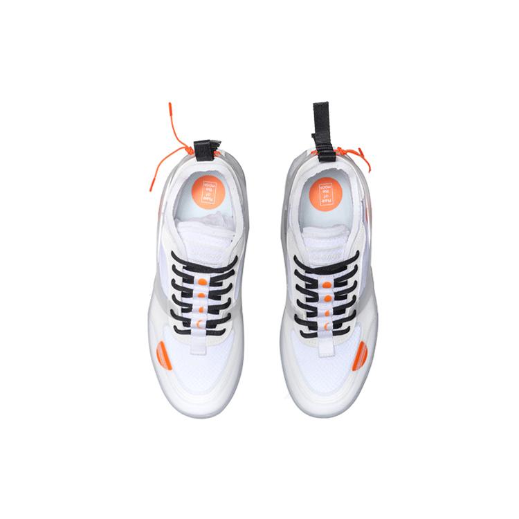 New LiNing CF COUNTERFLOW Tracing Anti Slip And Wear Resistant Lightweight Low Top Skateboard Shoes White AGCP293-1