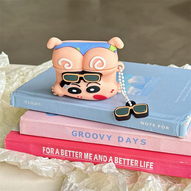 Fun Day Manga Boy AirPods Pro1 Protective Case Cartoon 1st Generation Third Generation Apple Wireless Earphone Case Funny