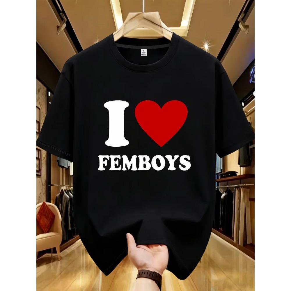 Summer I Love Femboys Printed T-shirts Women Men Casual Funny Fashion Streetwear Short Sleeve Tops