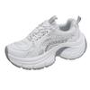 New Classic Luxary Women's Shoes Women's Casual Sneakers Non-slip Chunky Sneakers Mid Heel Pumps Lace Mesh Breathable Mesh Shoes