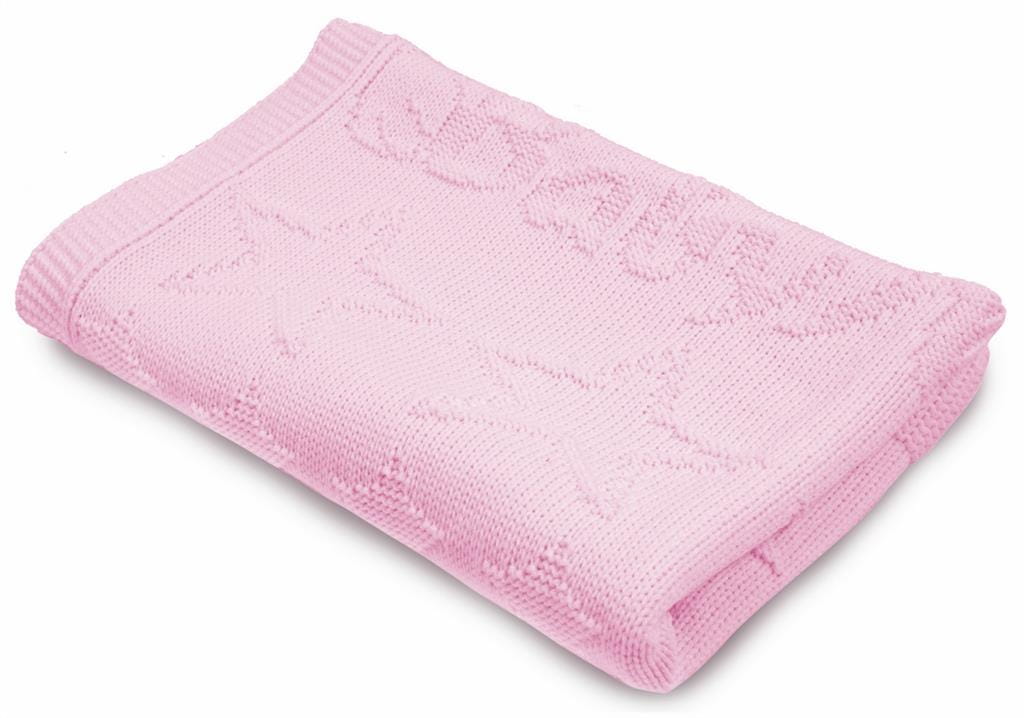 Pled dziecięcy plaid 75x100 babymatex różowy