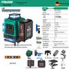 12-Line Green Infrared Laser Level: Wall-Mounted, Floor, Outdoor Automatic Leveling Tool