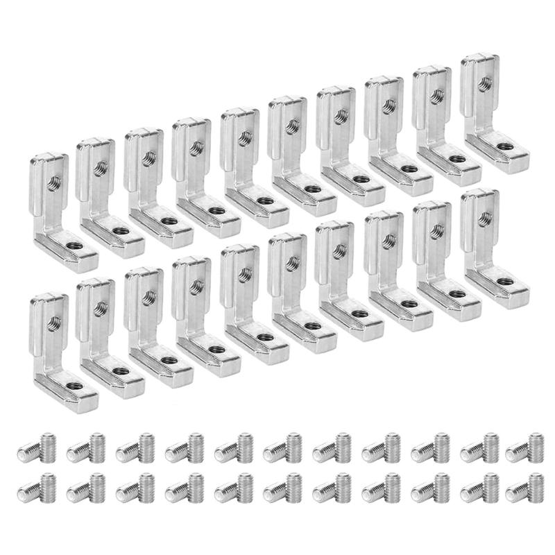 

High Strength Aluminum T Slot Corner Bracketd For Secure Connection In Industrial Machinery And Furniture Assembly 1