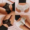Black White Erotic Panties Underwear Women Low Waist Hollow Pants Eyelash Paragraph Lace Sexy Panties G String Europe Clothing