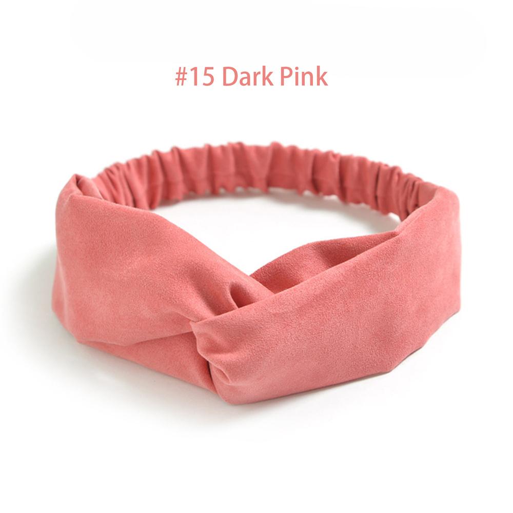 Fasce Elastiche Intrecciate per Donna Fasce per Capelli a Incrocio Copricapo Vintage in Scamosciato Fascia per Yoga Allenamento Accessori per Capelli Turban