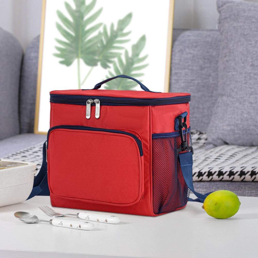 Portable Picnic Bag Oxford Cloth Lunch Bag Durable Large Capacity Bag  Student Lunch