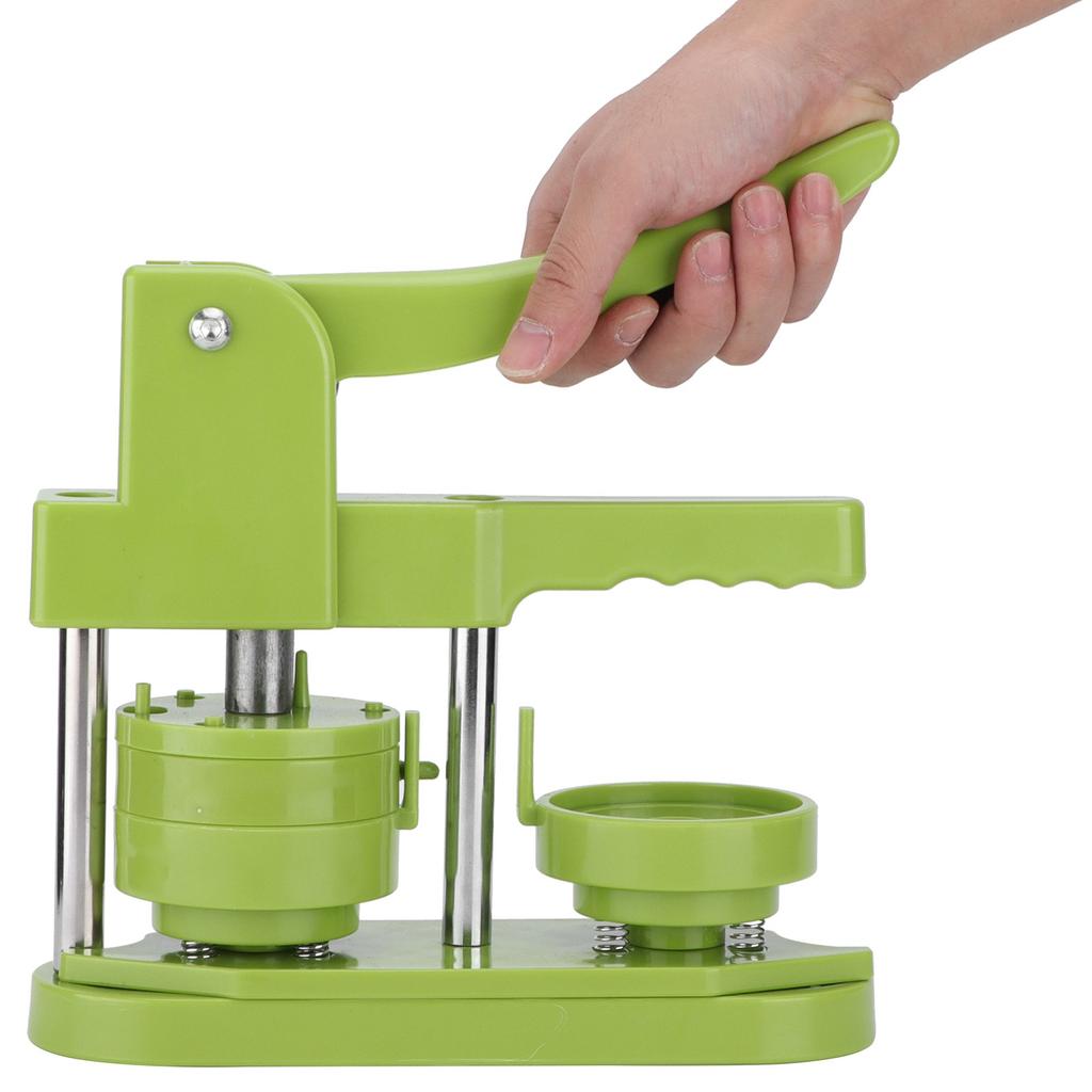 Badge Machine 58mm Rotary Mini Insignia Making Machine with 100 Sets of Badge Consumables for Badge Making