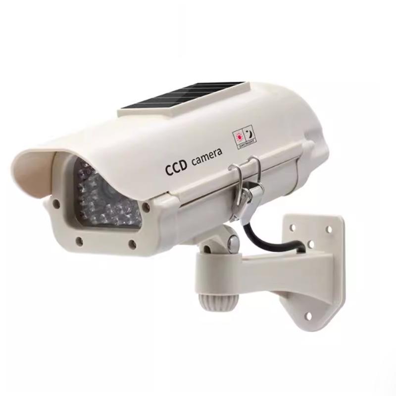 Solar-Powered Outdoor Fake Camera with Light and Motion Sensor