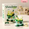 Mekensm Micro-Particle Building Blocks Educational Vending Cart Model Toy for Kids