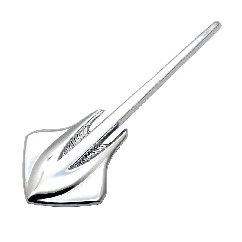 

Универсальная наклейка на крыло автомобиля Stingray с эмблемой для автомобильных наклеек, наружных аксессуаров серебряный