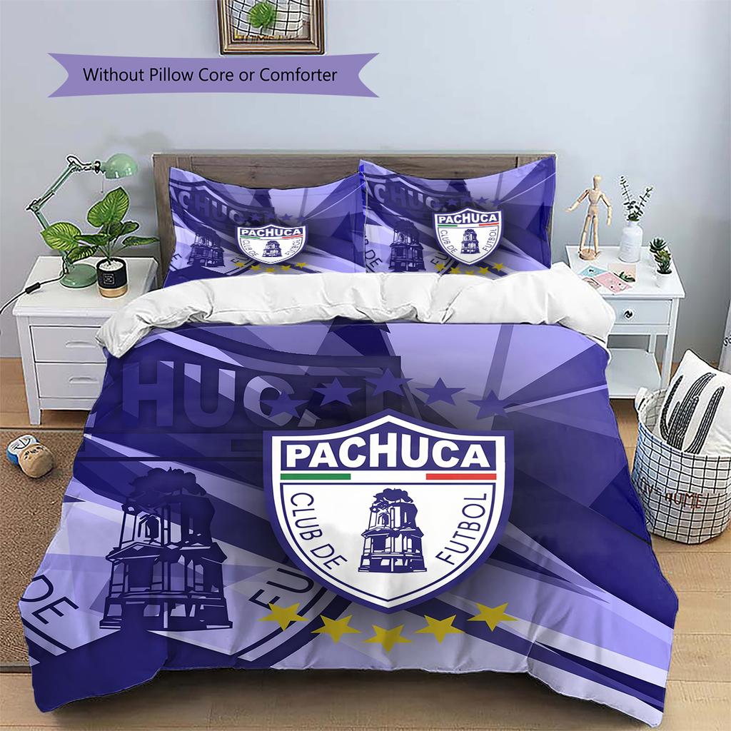 Pachuca Football Club Pattern Bedding Home Decoration Birthday & Festival Gift (1 * duvet cover + 2 * pillowcase, without core)