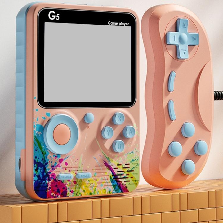 Handheld Multiple Game Device 500 Classical Titles Build in Rechargeable Battery Ergonomic Strong ABS Body for All Ages